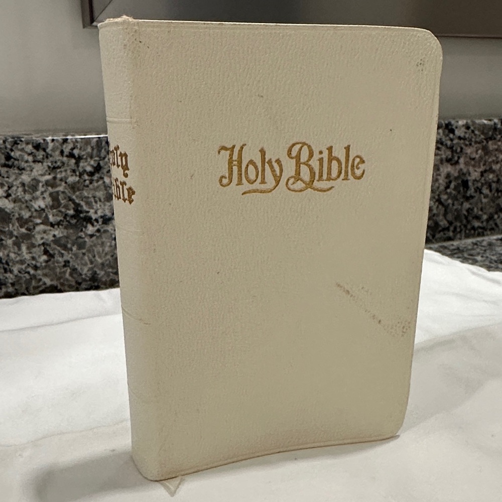 Antique A.J. Holman "Agate 32mo" Pocket Wedding Bible